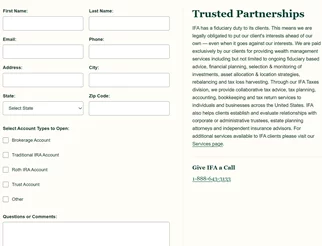 Become a Client webpage thumbnail