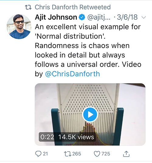 Ajit about Galton Board