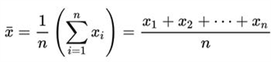 Mean and Standard Deviation Formula