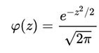 Phi(z) equation