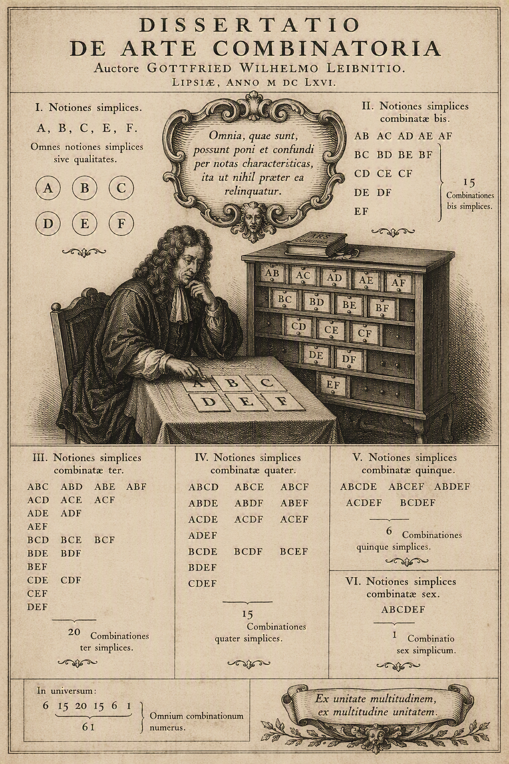 Leibniz's Dissertatio de Arte Combinatoria (1666)