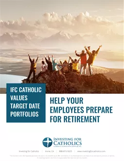 Catholic Values Target Date Strategies flyer cover