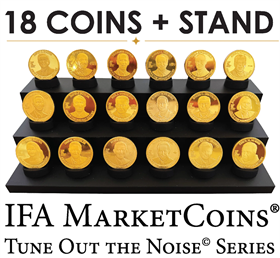 Tune Out the Noise Coin Set and Stand