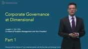 Joe Chi on Corporate Governance: Part One